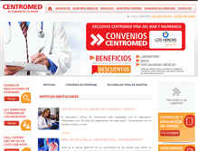 Tablet Screenshot of centromed.cl